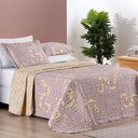 Ver imagem 5 de Colcha + Jogo de Cama Bouti Estampado King 07 Peças 100% Poliéster - Lavanda
