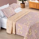 Ver mais imagens de Colcha + Jogo de Cama Bouti Estampado King 07 Peças 100% Poliéster - Lavanda