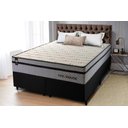 Ver imagem 1 de Conjunto Cama Box Queen c/ Molas Ensacadas Preston Preto 158x198x71