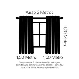 Cortina Quarto Menina Infantil Rosa 2,00m X 1,70m Flores Aplicadas Varão 2 Metros Berve - 4
