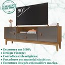 Ver imagem 3 de Rack Para Sala 160 CM 011096 Cedro Cinza Pérola DCASA