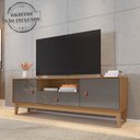 Ver imagem 7 de Rack Para Sala 160 CM 011096 Cedro Cinza Pérola DCASA