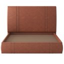 Ver imagem 3 de Cama Casal Flutuante com Cabeceira 140cm Astra S04 Couríssimo Telha - Lyam Decor