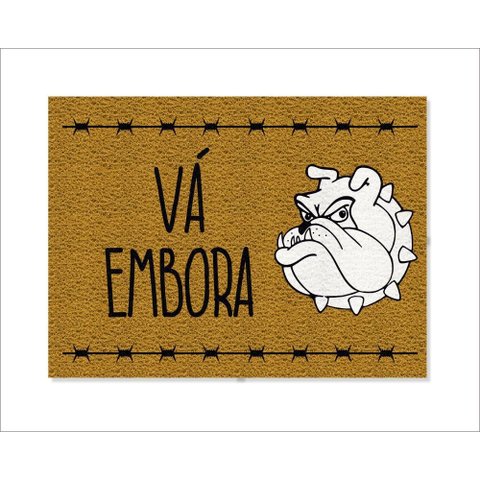 Tapete Capacho Vá Embora Cão