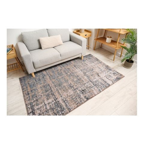 Tapete para Sala Classic 9 Bahamas 1,50x2,00m Creme Azul:abstrato/creme/azul