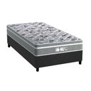 Ver imagem 1 de Cama Box Solteiro: Colchão Molas Ensacadas Probel Masterpocket Evolution + Base Gray(88x188)