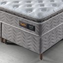 Ver imagem 3 de Cama Box Colchão King Size com Molas Ensacadas Touch Látex193x203x75cm Cinza