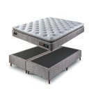 Ver imagem 2 de Cama Box Colchão King Size com Molas Ensacadas Touch Látex193x203x75cm Cinza