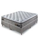 Ver imagem 1 de Cama Box Colchão King Size com Molas Ensacadas Touch Látex193x203x75cm Cinza