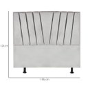 Ver imagem 3 de Cabeceira King Cama Box Estofada 195 Cm Emma Suede:cinza Claro