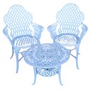 Ver imagem 1 de Conjunto de Mesa para Jardim Copacabana com 2 Poltronas e Mesa Baixa em Alumínio Fundido Unifer