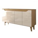 Ver imagem 1 de Rack para Tv até 75 Polegadas 4 Portas Royal Nature/off White - Panorama Móveis