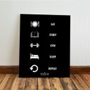 Ver imagem 3 de Kit 3 Quadro Motivacional Placa Decorativa Disciplina Foco 28x20cm