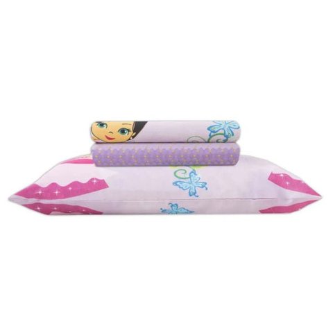 Jogo de Lençol Solteiro Infantil 3 Peças 140 Fios Happy Day Lady