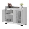 Aparador Buffet Sala Lorde 3 Portas Branco - 3