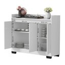 Ver imagem 3 de Aparador Buffet Sala Lorde 3 Portas Branco