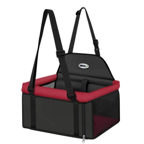 Assento Carro Cães 10kg Transpet Tubline Cadeira Verm Pr