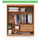 Ver imagem 2 de Guarda Roupa Búzios 2 Pts com Espelho Mdf - Móveis Valverde