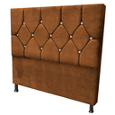 Ver imagem 2 de Cabeceira Casal 1.60 Queen Maju Luxo Suede:Terra Cota