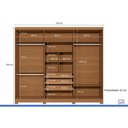 Ver imagem 5 de Guarda Roupa Casal 6 Pts 3GAV c/Pés CB03T580 Off Kappesberg