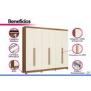 Ver imagem 4 de Guarda Roupa Casal 6 Pts 3GAV c/Pés CB03T580 Off Kappesberg