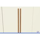 Ver imagem 7 de Guarda Roupa Casal 6 Pts 3GAV c/Pés CB03T580 Off Kappesberg