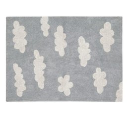 Tapete Infantil Lorena Canals Nuvem - Cinza - 1