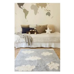 Tapete Infantil Lorena Canals Nuvem - Cinza - 4