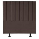 Ver imagem 1 de Cabeceira de Cama Solteiro Box 100 Cm Maisa Suede Marrom