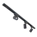 Ver imagem 1 de Trilho Eletrificado 1M + 3 Spots Preto LED 7W Bivolt 6000K Branco Frio