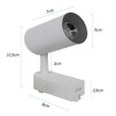 Ver imagem 2 de Trilho Eletrificado 1M + 3 Spots Preto LED 7W Bivolt 6000K Branco Frio
