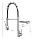 Ver imagem 2 de Torneira de Cozinha Gourmet Monocomando Misturador Duo Spray Mesa ME01L