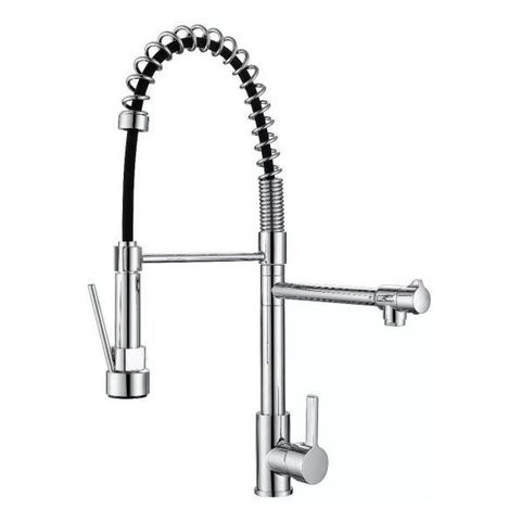 Torneira de Cozinha Gourmet Monocomando Misturador Duo Spray Mesa ME01L