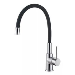 Torneira de Cozinha Gourmet Flexível Monocomando Misturador Mesa Silicone Preta ME07 - 3