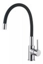 Ver imagem 3 de Torneira de Cozinha Gourmet Flexível Monocomando Misturador Mesa Silicone Preta ME07