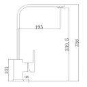 Ver imagem 5 de Torneira de Cozinha Monocomando Misturador Mesa Linha Square DOAN ME14