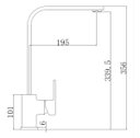 Ver imagem 5 de Torneira de Cozinha Monocomando Misturador Mesa Linha Square DOAN ME14