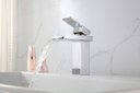 Ver imagem 3 de Torneira de Banheiro/Lavabo Monocomando Misturador Cascata Calha Linn ME13