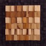 Painel Mosaico de Madeira Mista Mesclado 30x30cm NT Wood Line - 2