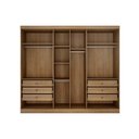 Ver imagem 4 de Guarda Roupa Casal Linea 6 Portas 6GAVS Cumaru N. Horizonte