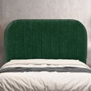 Ver imagem 2 de Cabeceira Cama Box Queen Estofada Orgânica 160cm Alice W01 Couríssimo Verde - Lyam Decor