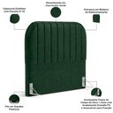 Ver imagem 1 de Cabeceira Cama Box Queen Estofada Orgânica 160cm Alice W01 Couríssimo Verde - Lyam Decor
