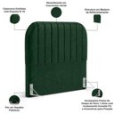Ver imagem 3 de Cabeceira Cama Box Queen Estofada Orgânica 160cm Alice W01 Couríssimo Verde - Lyam Decor