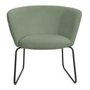 Ver imagem 6 de Poltrona Decorativa Isis Base Aço Preto Bouclé Verde Claro - Nexta Casa