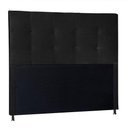 Ver imagem 1 de Cabeceira Queen 1,60m Berlim Suede Preto