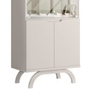 Ver imagem 6 de Cristaleira para Sala de Jantar Bar Adega 4 Portas Vicky N01 Off White - Lyam Decor
