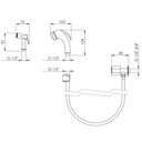 Ver imagem 5 de Ducha Higiênica Chuveirinho Gatilh Metal Cromado C61 1/4 Volta