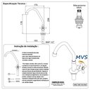 Ver imagem 5 de Torneira de Cozinha Ou Tanque Bica Móvel c23 Cromada 1/4V
