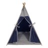 Cabana Pet Camping Cachorro Gato - Algodão Poá - 70x70x84cm - Azul Marinho - 3
