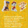Luz Noturna Led Infantil Bebê Quarto Patrulha Canina Chase - 5